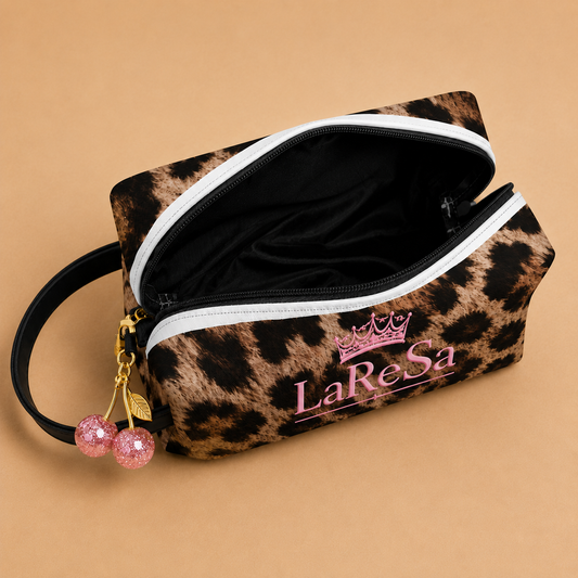 Signature Luxe Leopard Make Up Bag